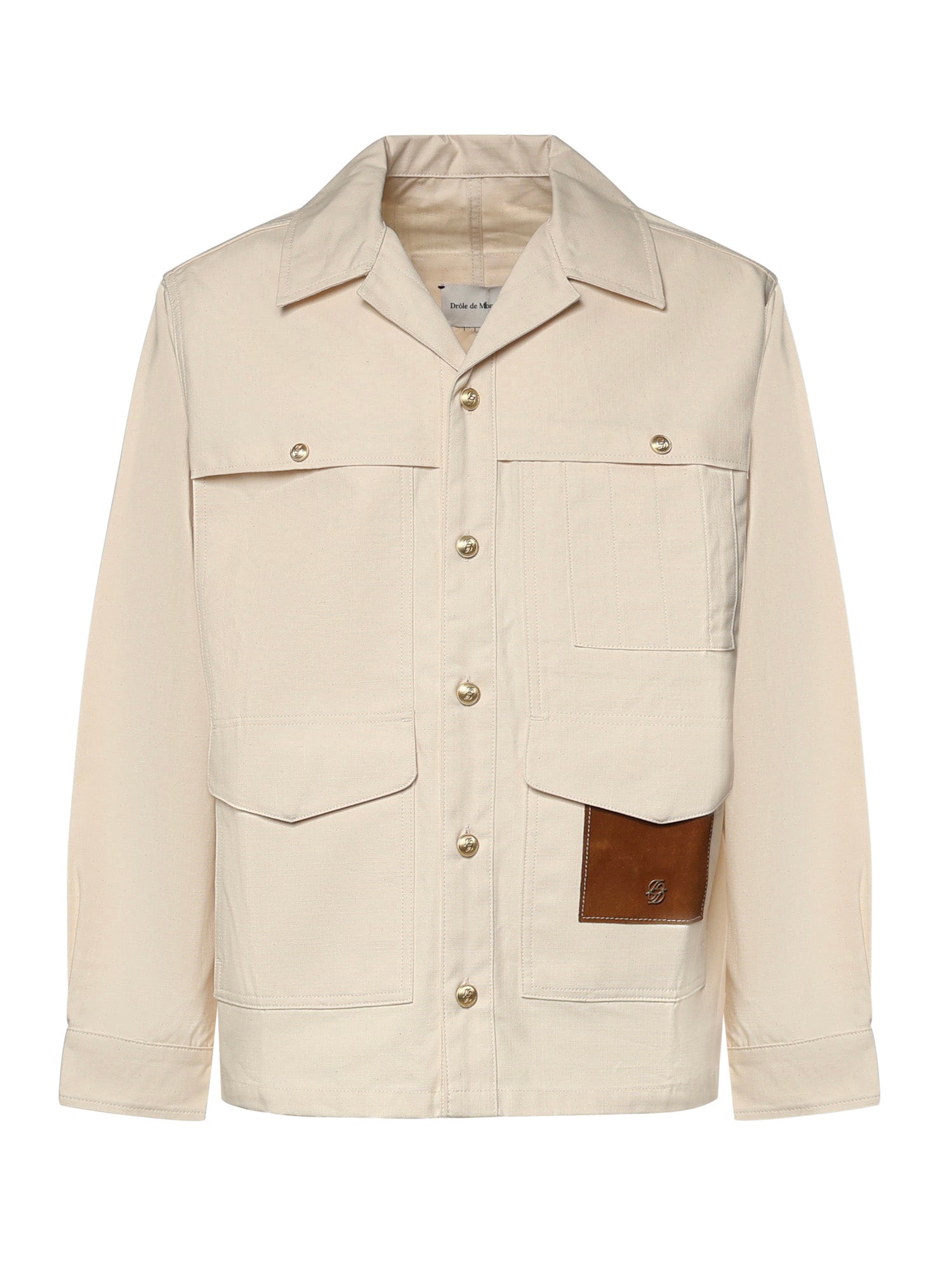 Drole De Monsieur Jackets Off White Fabric: Cotton