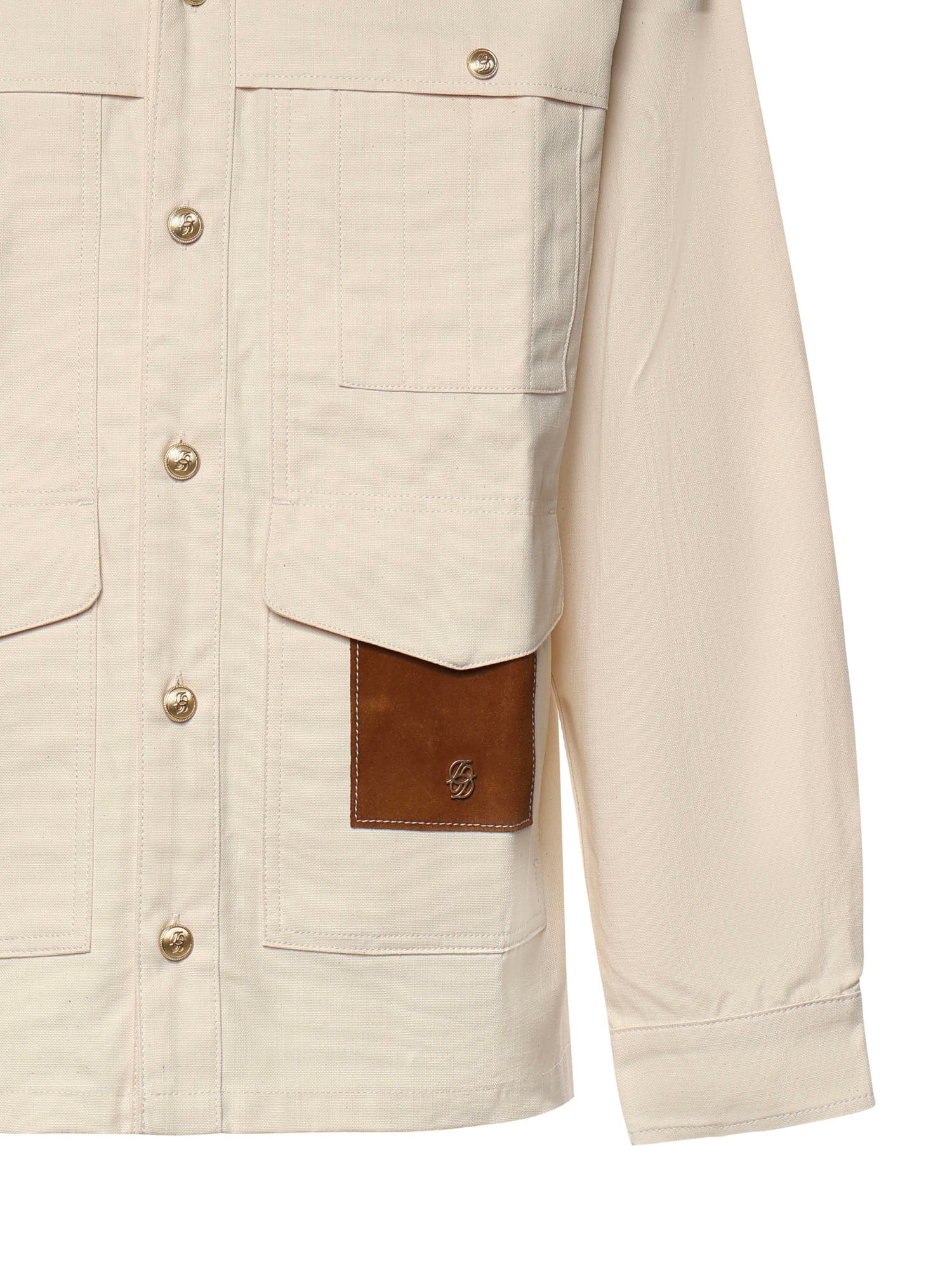 Drole De Monsieur Jackets Off White Fabric: Cotton