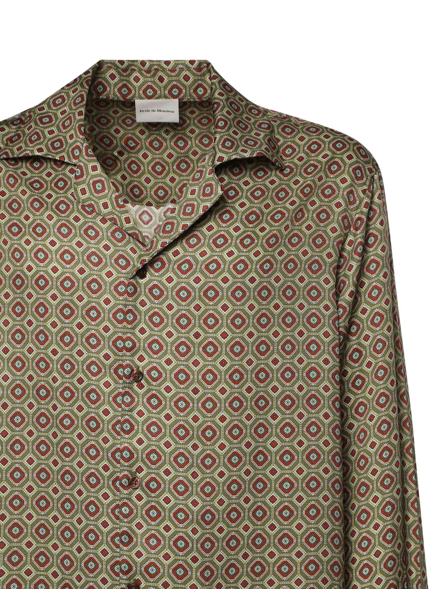 Drole De Monsieur Shirts Khaki Viscose