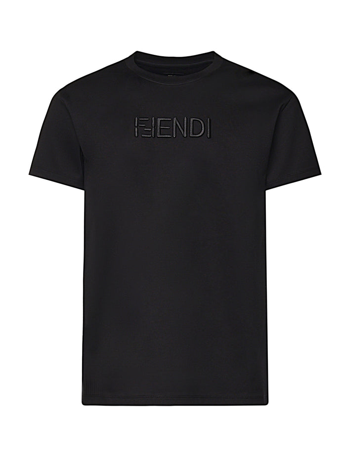 Fendi T-Shirts And Polos Black