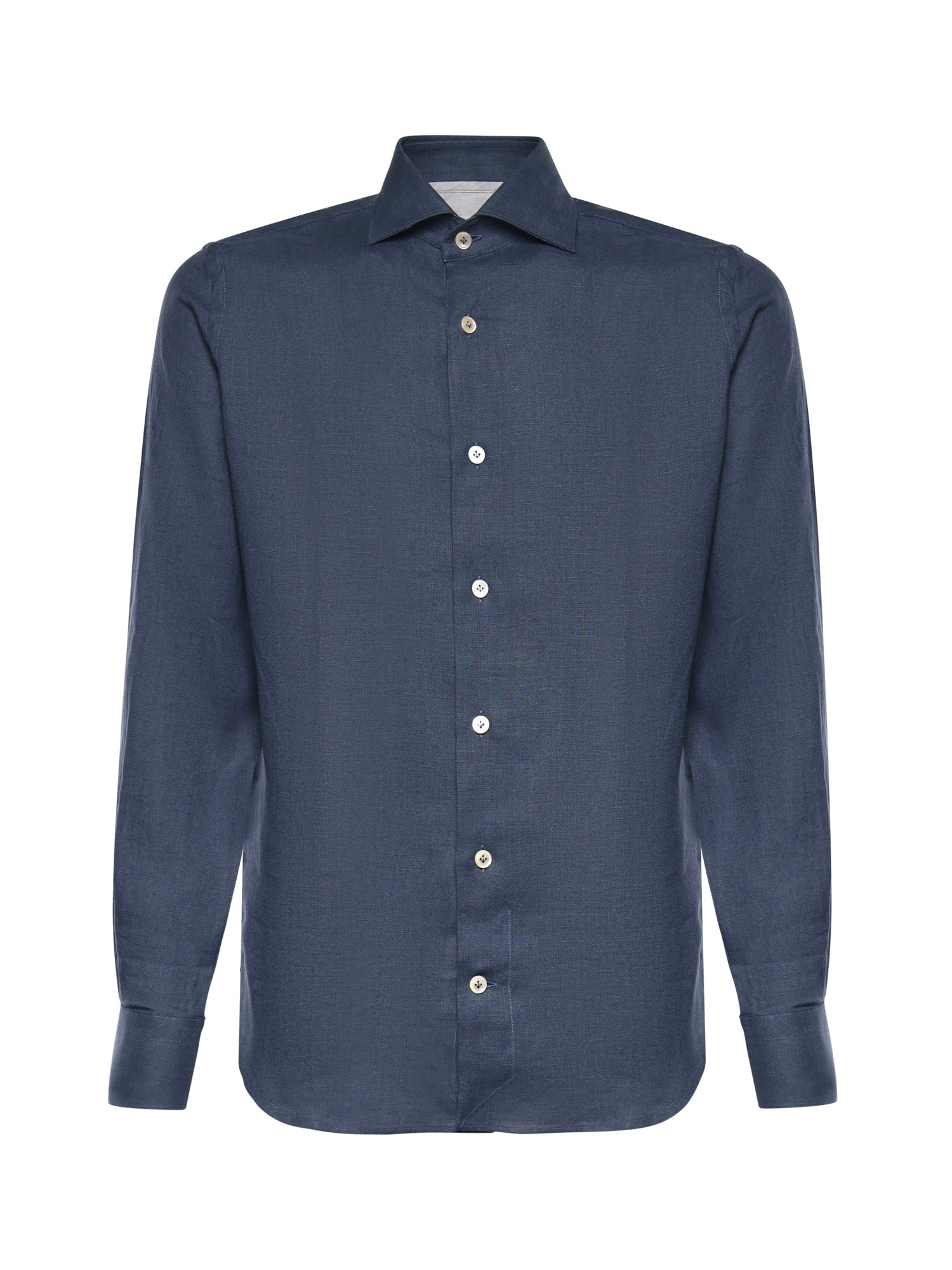Eleventy Shirts Royal Blue Linen