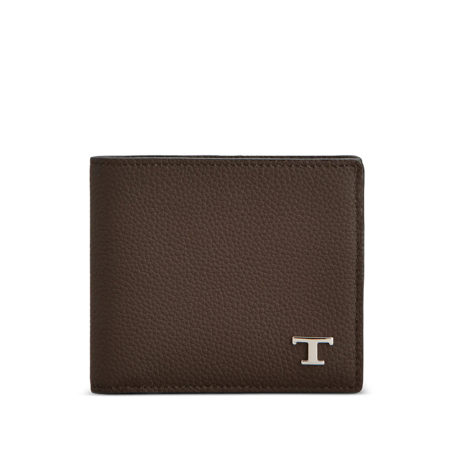 Bifold Wallet T Timeless Brown Leather Calfskin & Cardholders