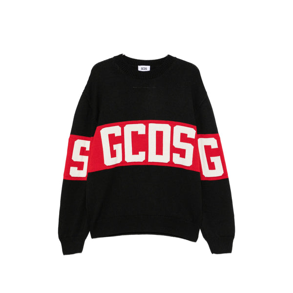 Knit Sweater Black Wool Sweatshirts