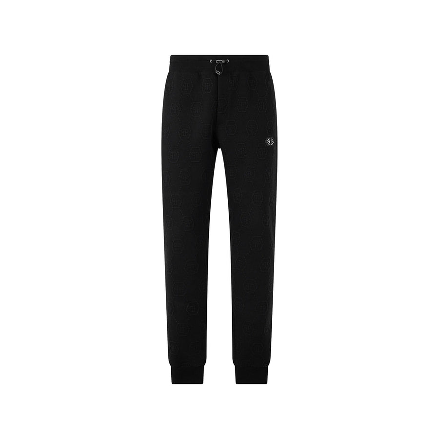 Track Pants Black Cotton