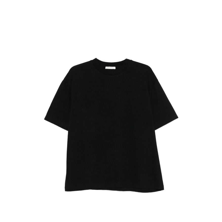 Short-Sleeved Cotton Sweater Black