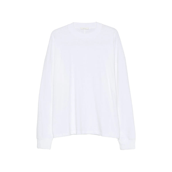 Crew Neck Cotton Sweater White T-shirts And Polos