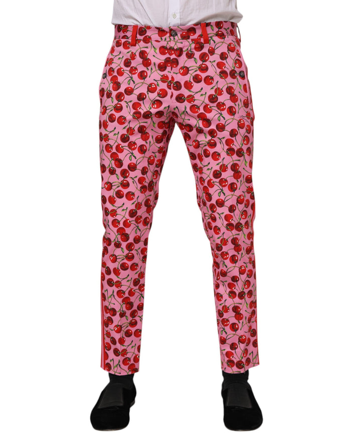 Dolce & Gabbana 98% Cotton trousers in pink — view 2
