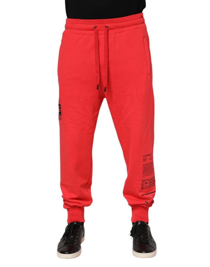 Dolce & Gabbana 100% Cotton joggers in red — view 2
