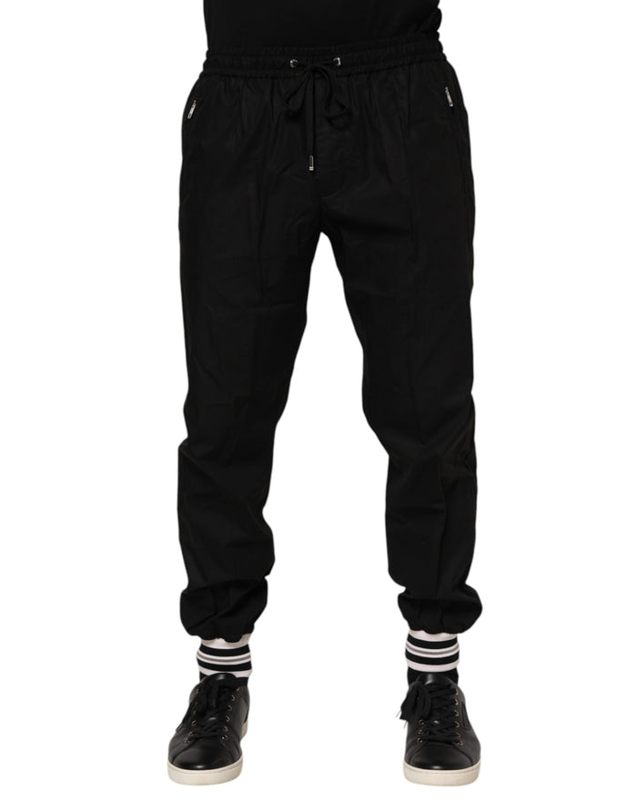 Dolce & Gabbana 100% Cotton joggers in black