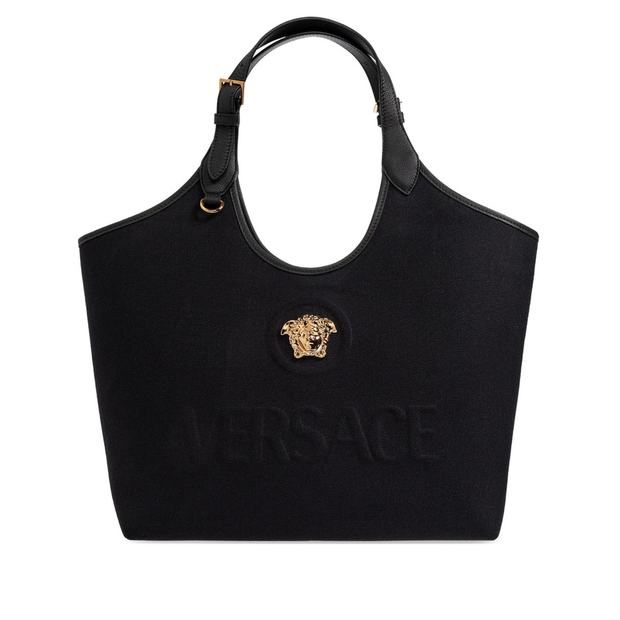 Tote Bag Medusa Black Cotton