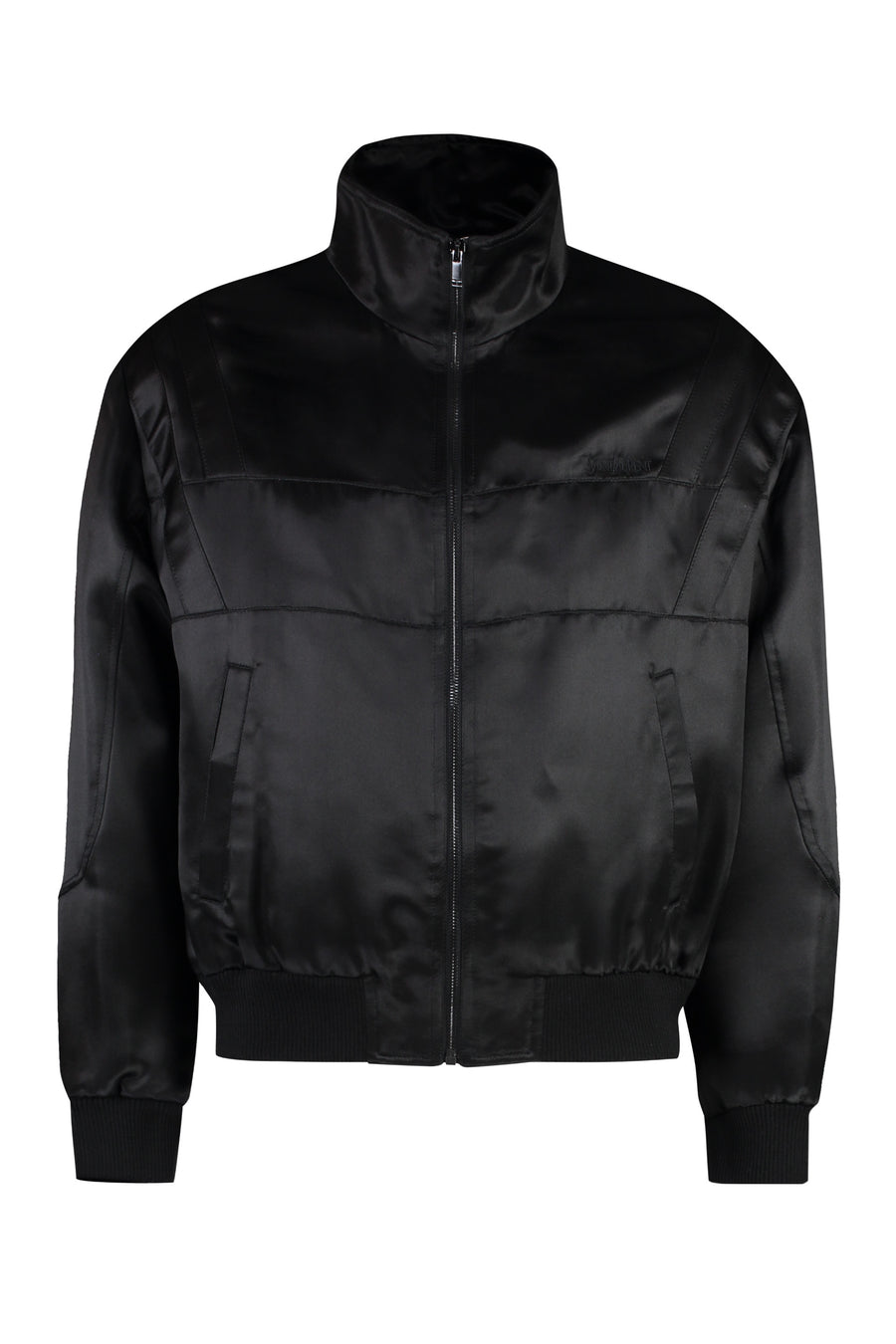 Teddy Full-Zip Jacket Black Bomber