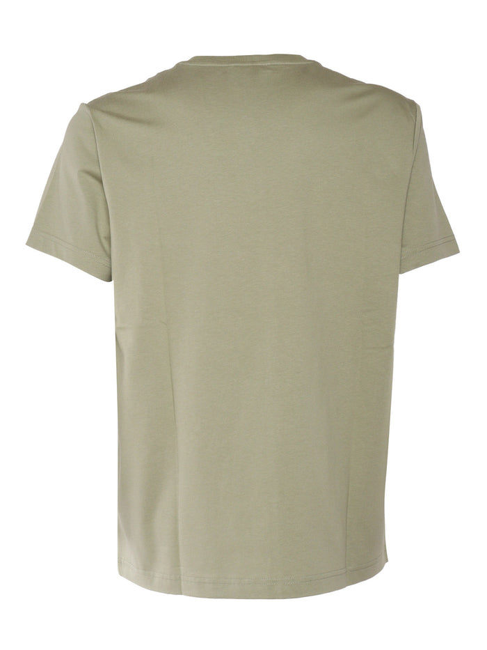 Fay Jersey Pocket T-Shirt Green Cotton Short Sleeves