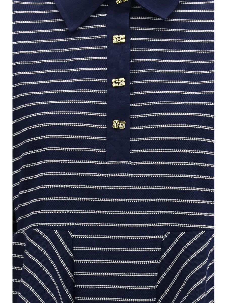 Polo Shirt Sky Captain Cotton Tops