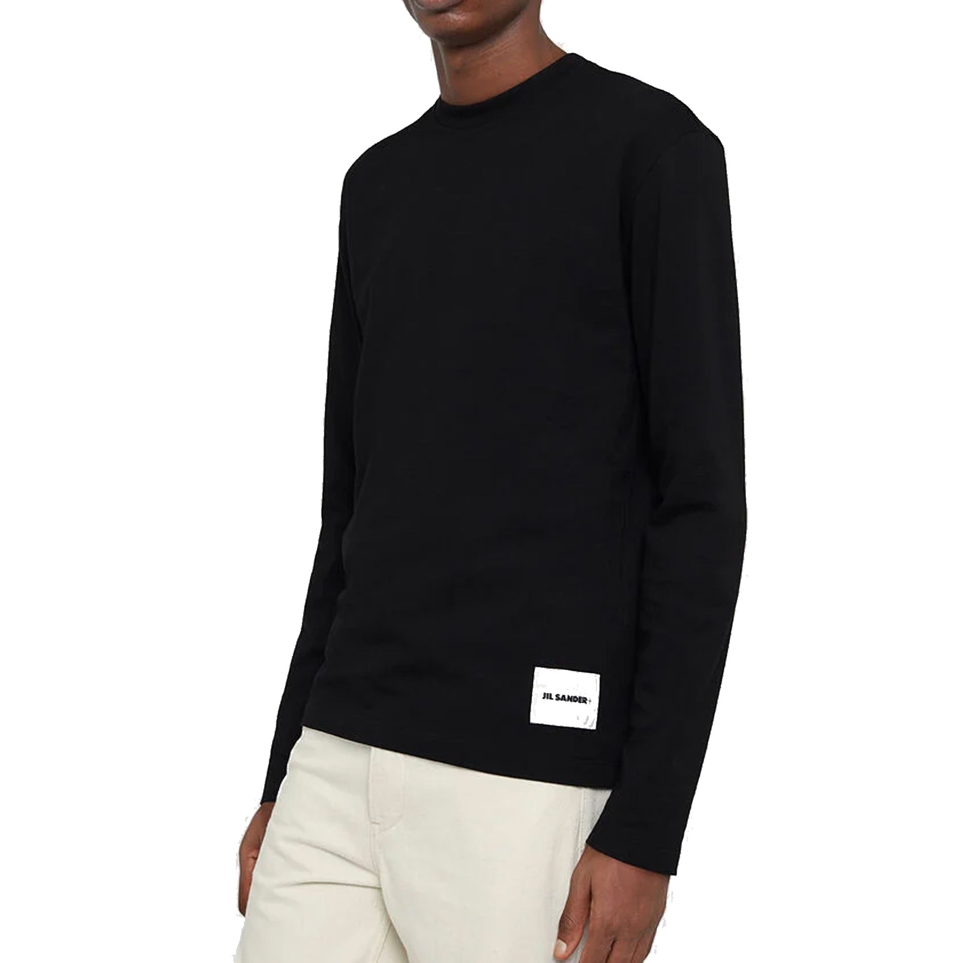 Jil Sander 3-Pack Long-Sleeved T-Shirt Set Black Cotton