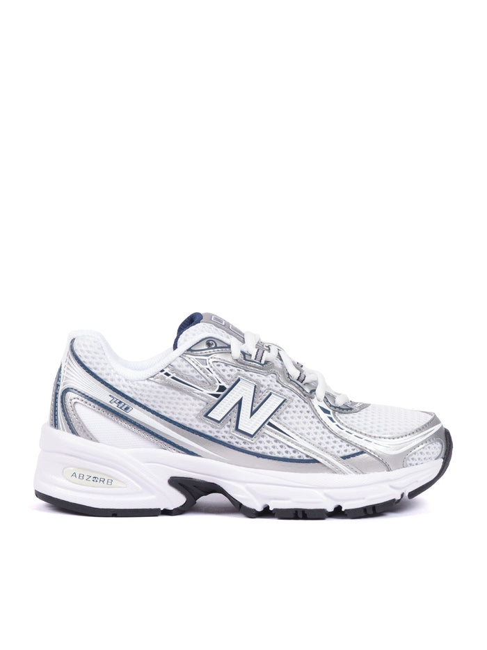 Scarpa Lifestyle - UNISEX TIER 1 Synthetic-Mesh WHITE-SILVER-NAVY D Synthetic Fabric 2 Mesh Sneaker