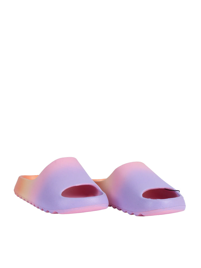 Zion Slippers Purple Polyvinyl Chloride Ciabattina