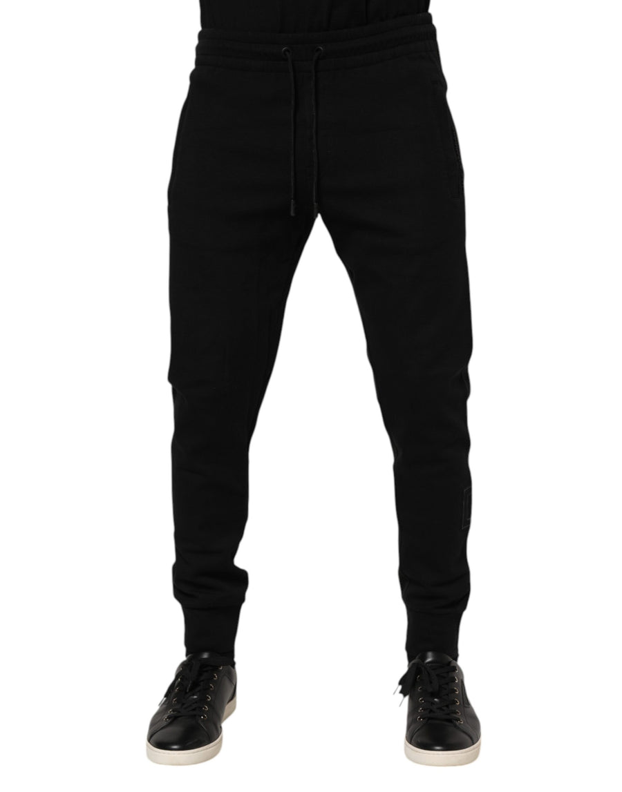 Dolce & Gabbana 70% Cotton 30% Nylon joggers in black