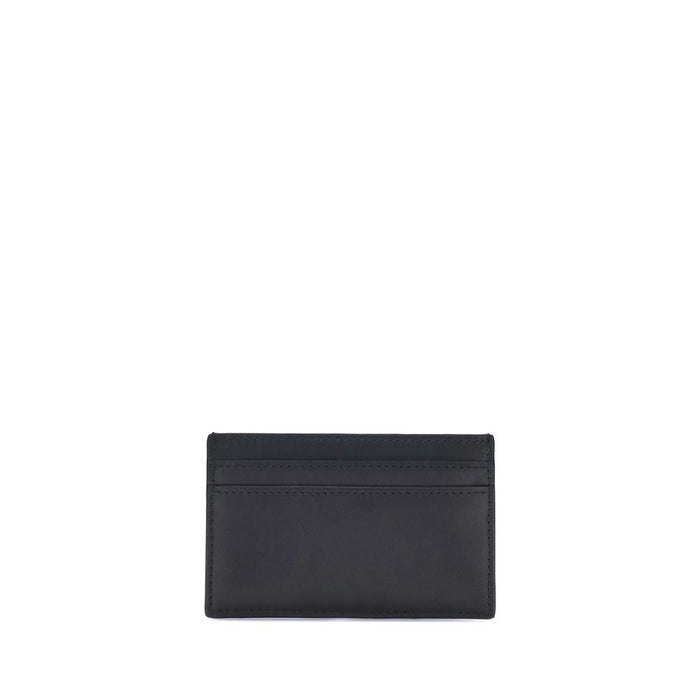 Alexander McQueen 100% Calf Leather Bos Taurus card case in black — view 2