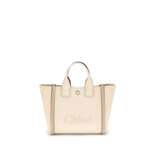 Chloé 100% Cotton tote bag in beige