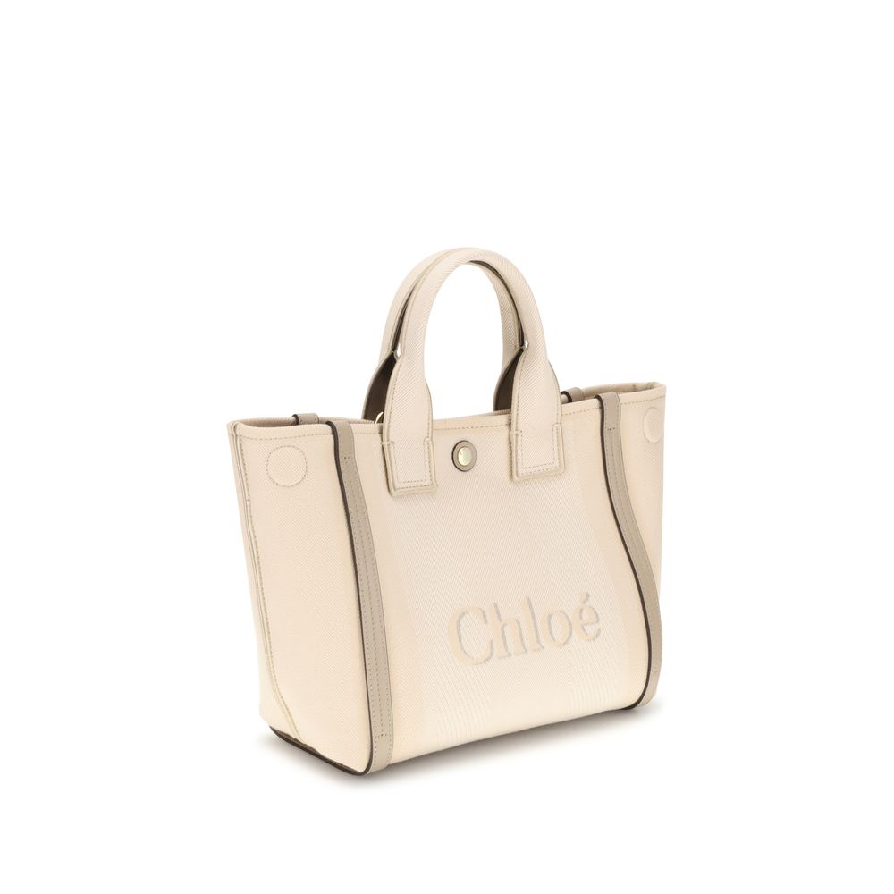 Beige Cotton Handbag Bag