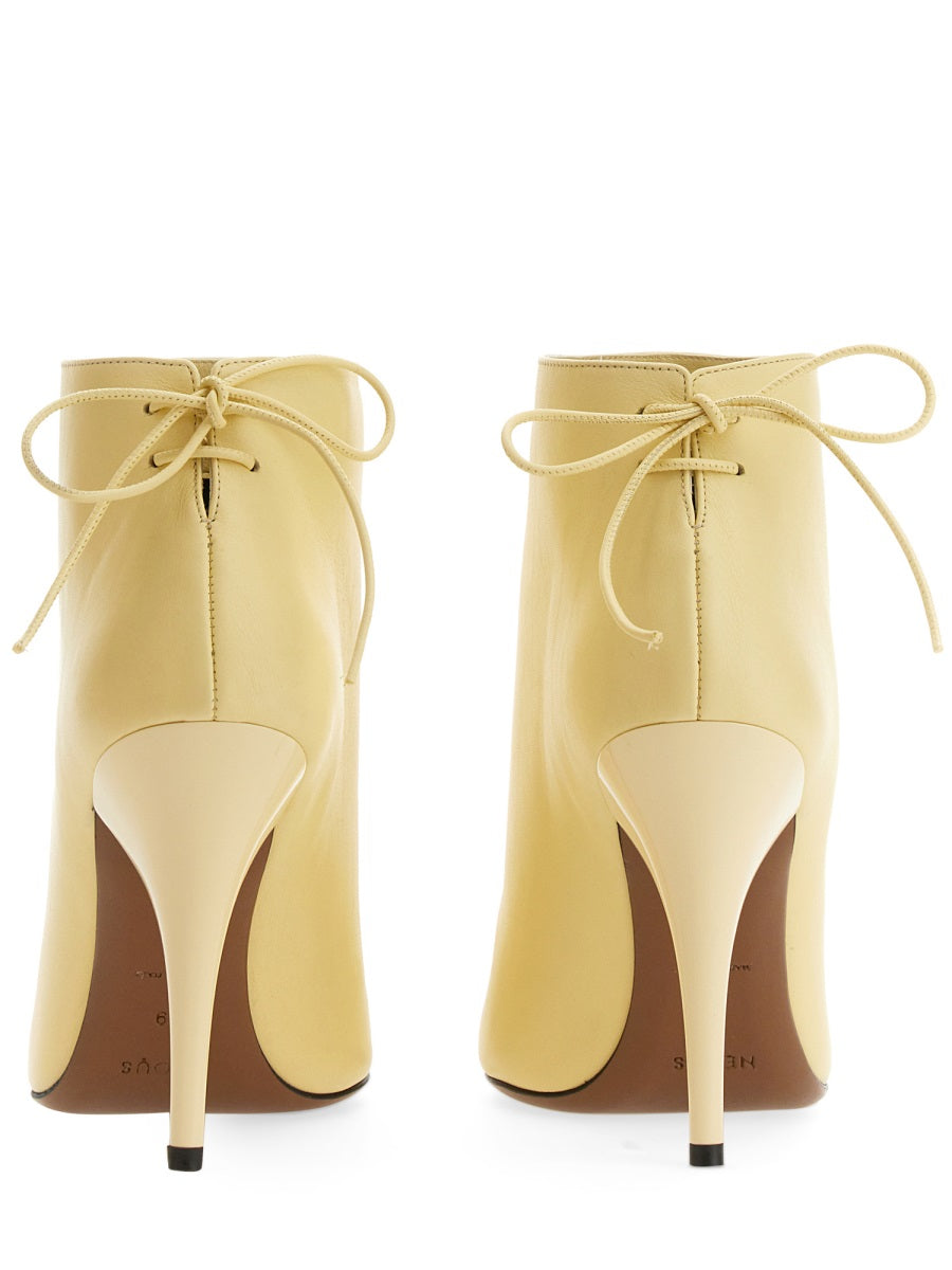 Zavi Boot Ivory Leather