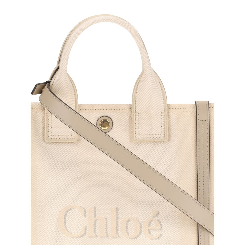 Beige Cotton Handbag Bag