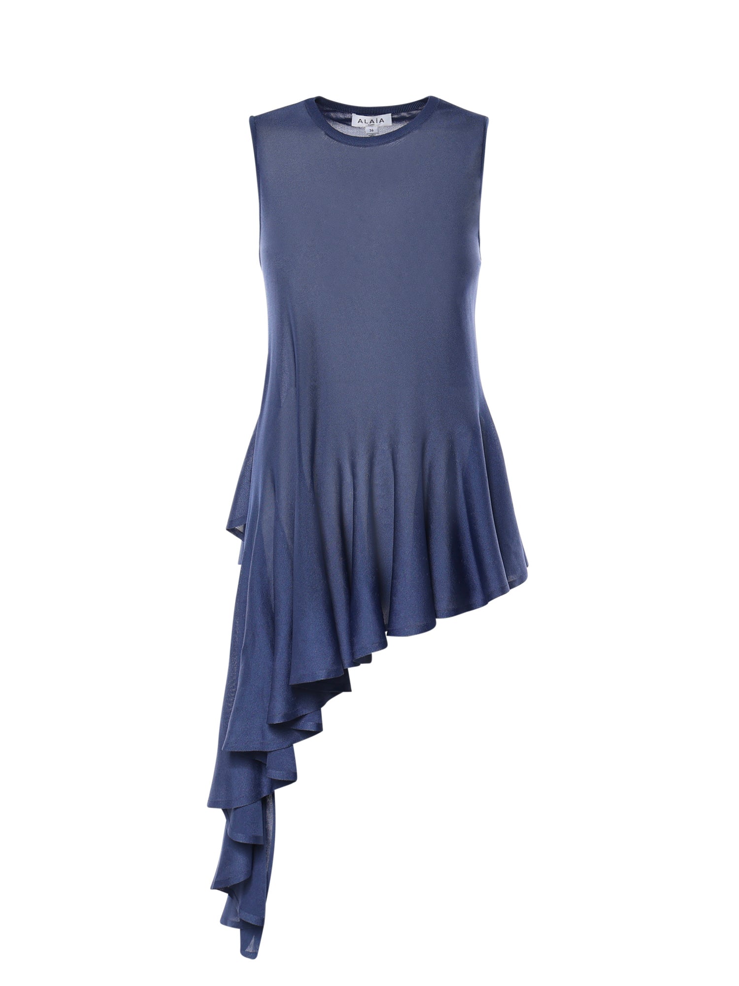 Alaia Top Bleu Denim