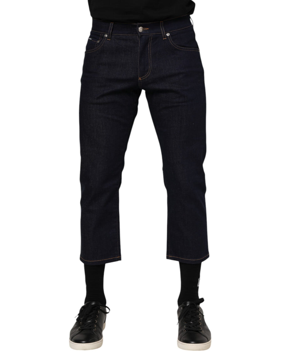 Dolce & Gabbana 97% Cotton jeans in navy