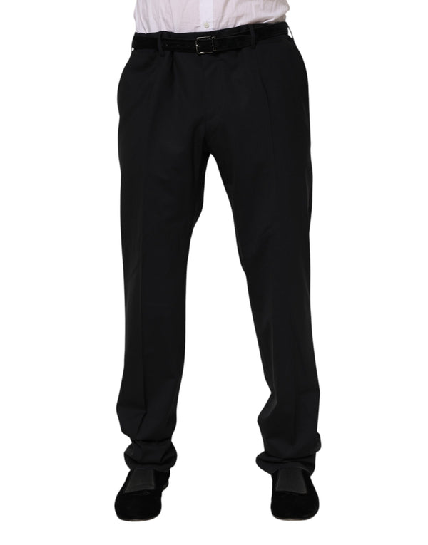 Dolce & Gabbana 97% Virgin Wool trousers in black