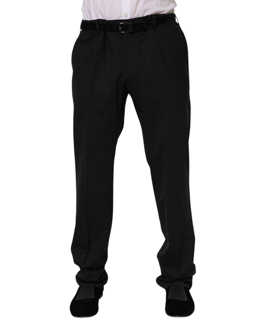 Dolce & Gabbana 97% Virgin Wool trousers in black