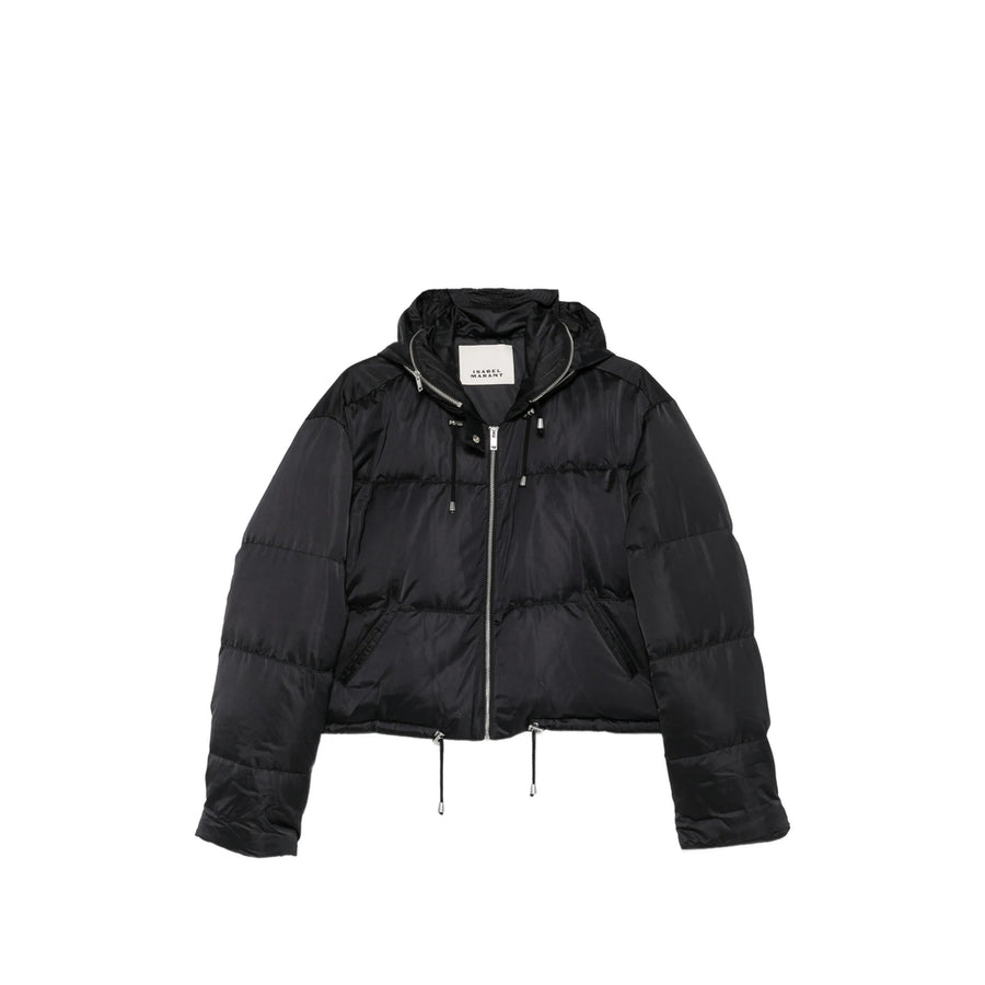 Puffer Jacket Black Padded Design