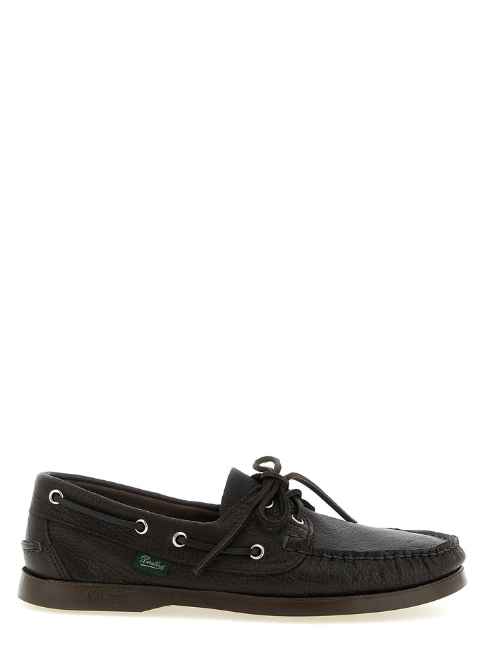 Barth boat shoe Brown Deer Leather (cervus Elaphus) Loafers