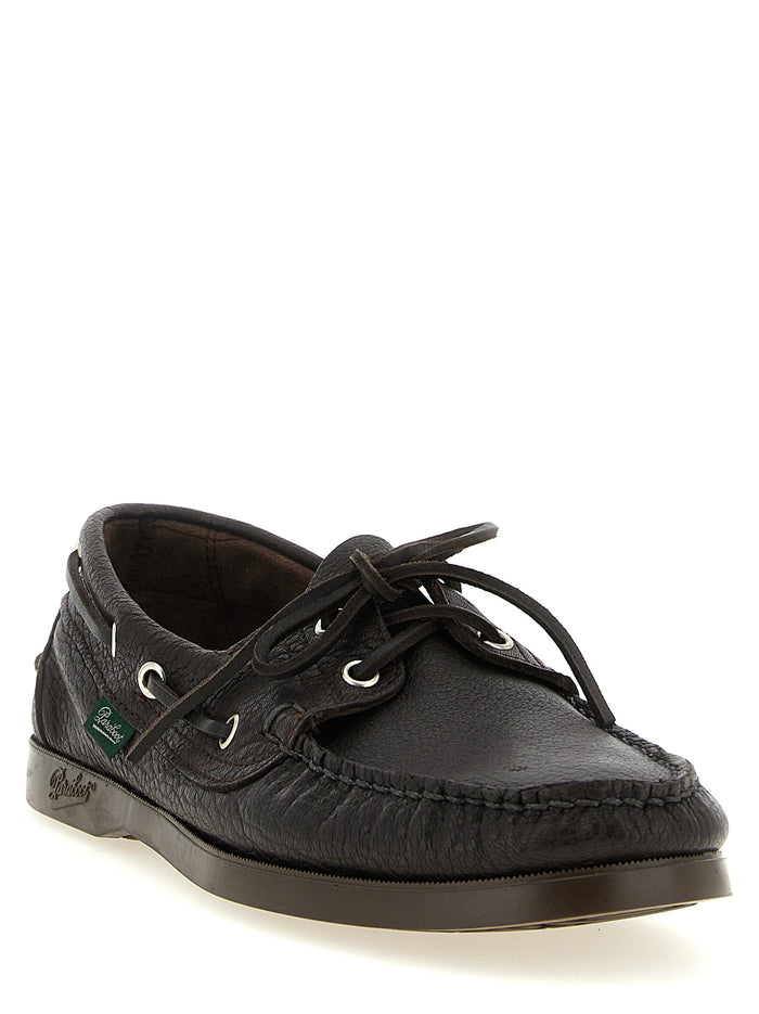 Barth boat shoe Brown Deer Leather (cervus Elaphus) Loafers