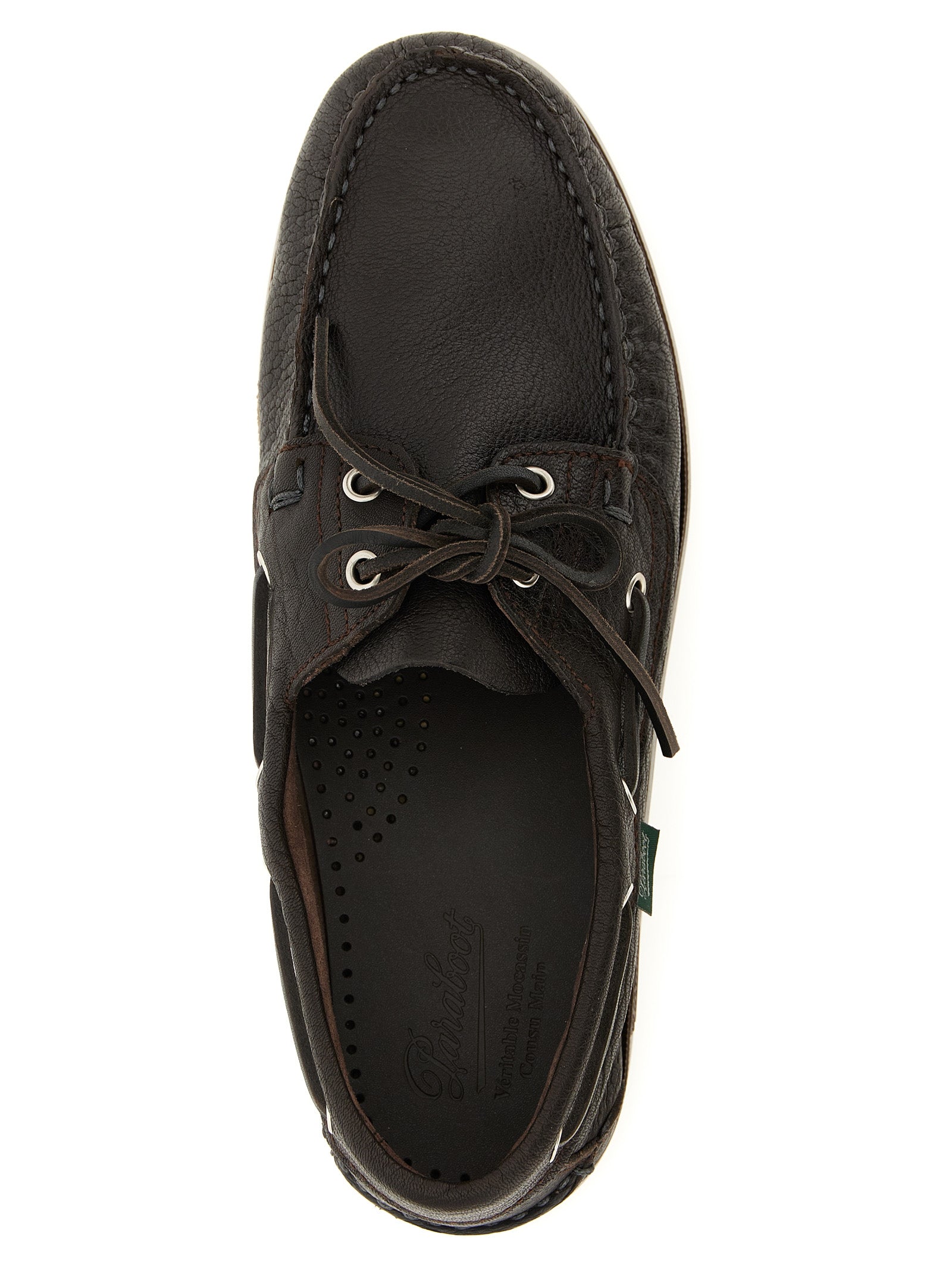 Barth boat shoe Brown Deer Leather (cervus Elaphus) Loafers