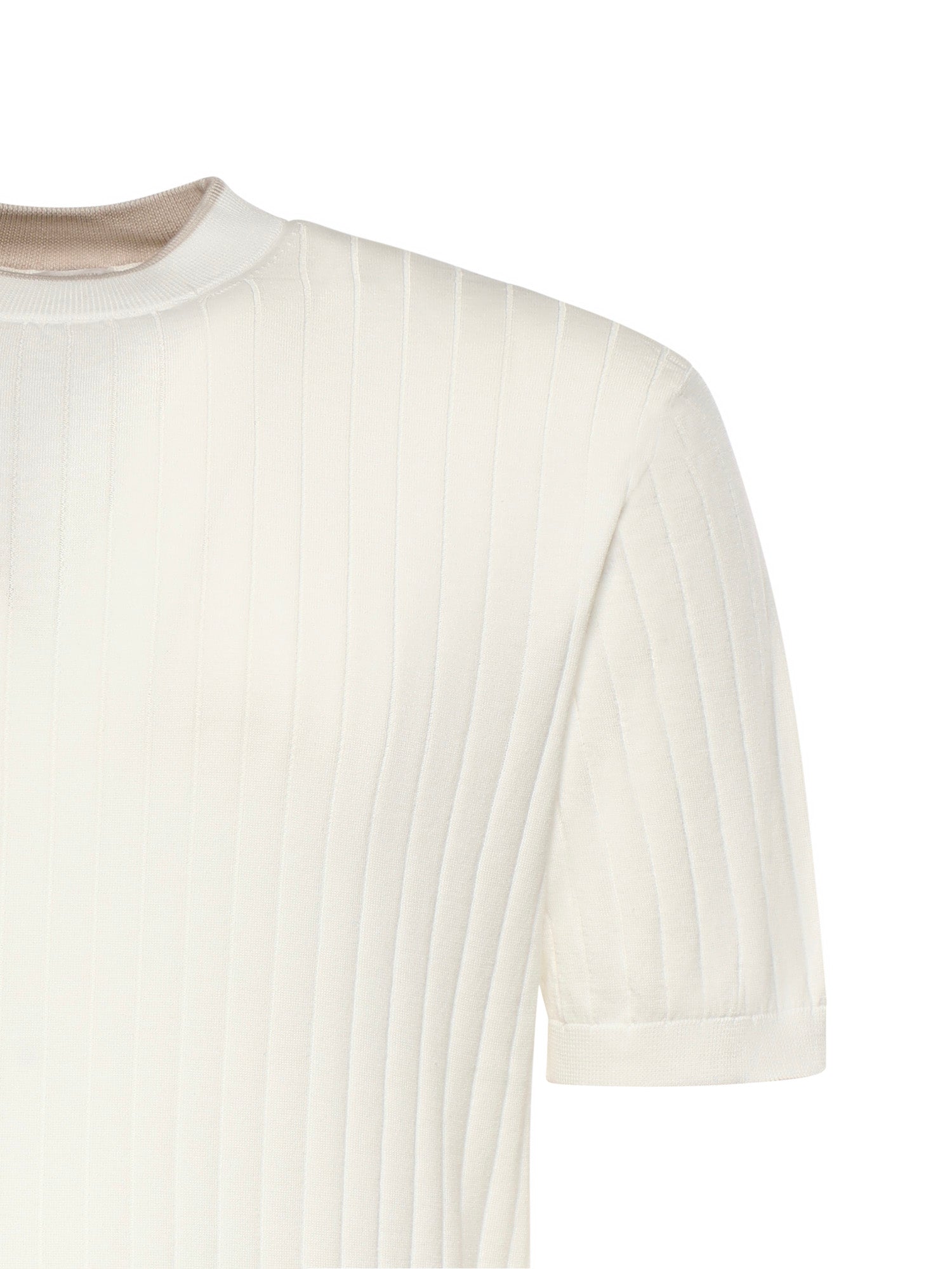 Eleventy T-Shirts And Polos White/taupe