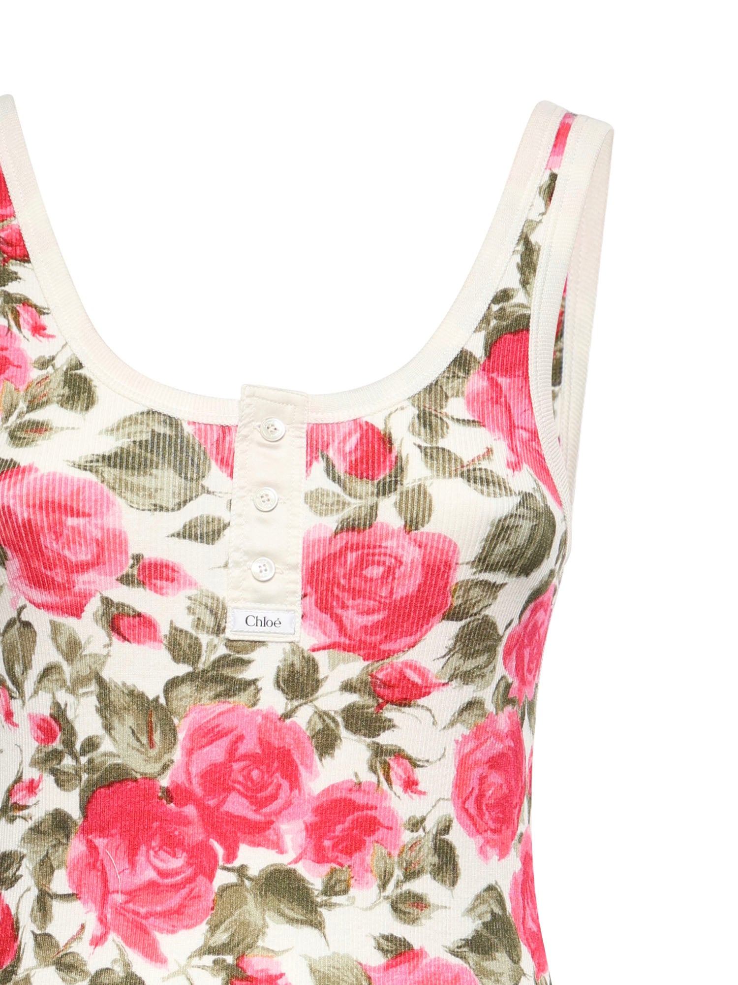 Chloè Top White Pink