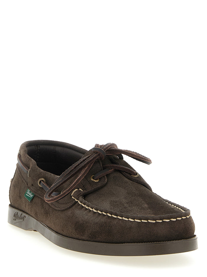 Barth boat shoe Brown Calfskin Leather (bos Taurus) Loafers