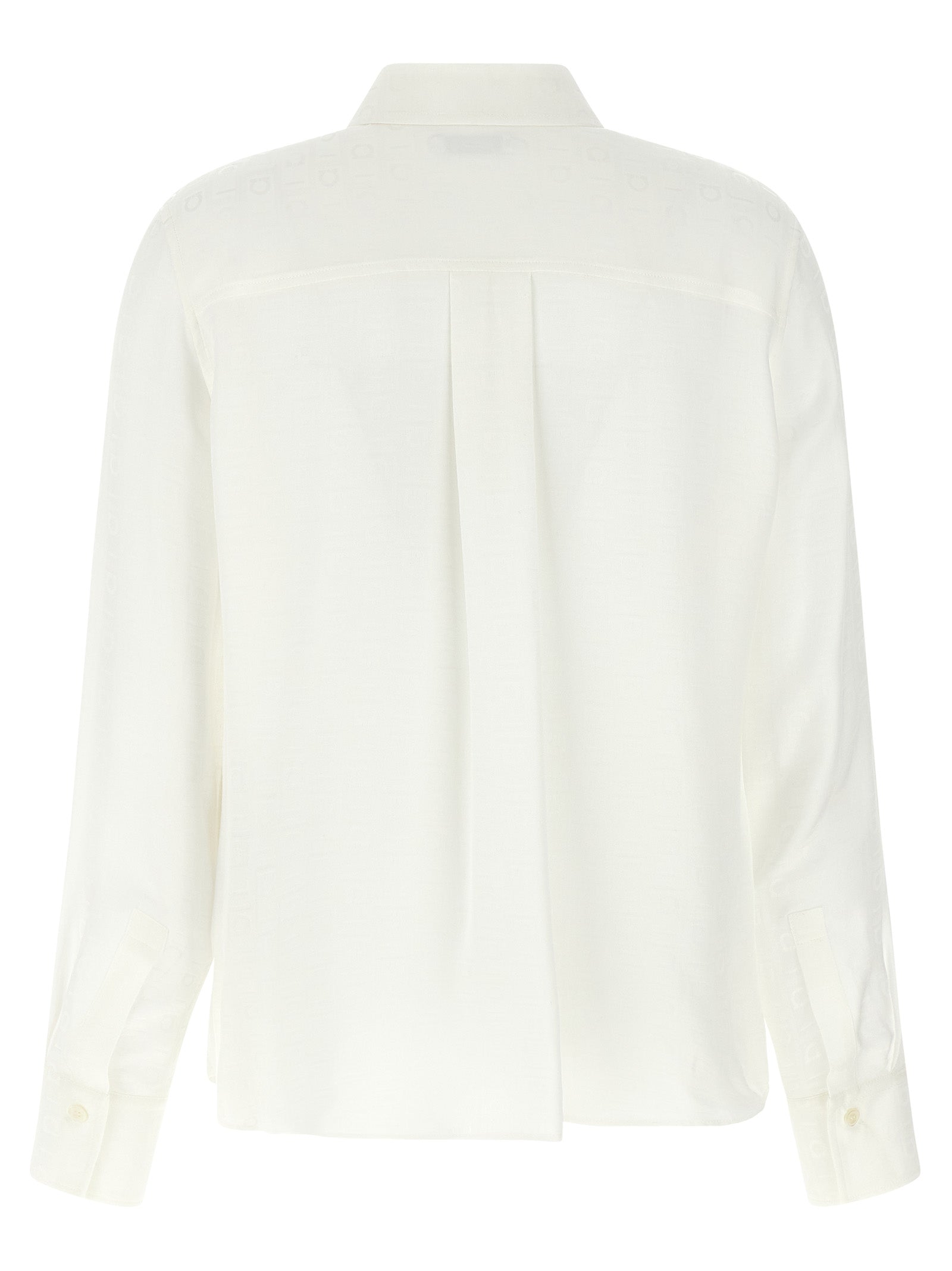 Monogram shirt White Silk Shirt, Blouse