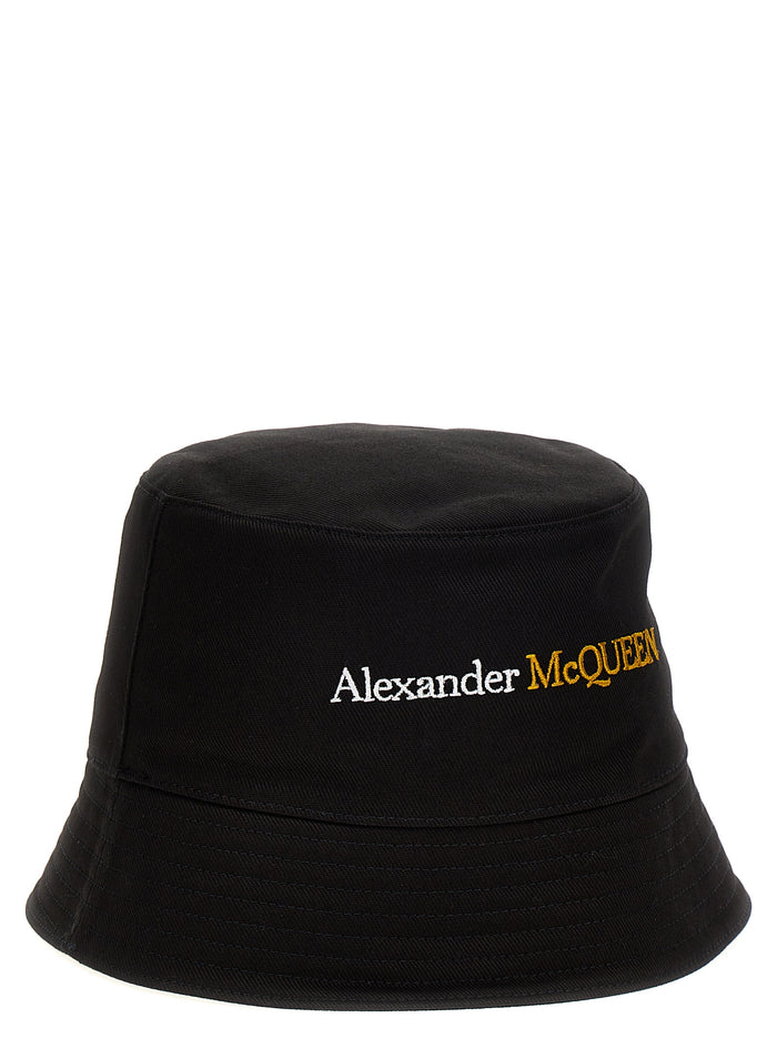 Logo bucket hat Black Cotton