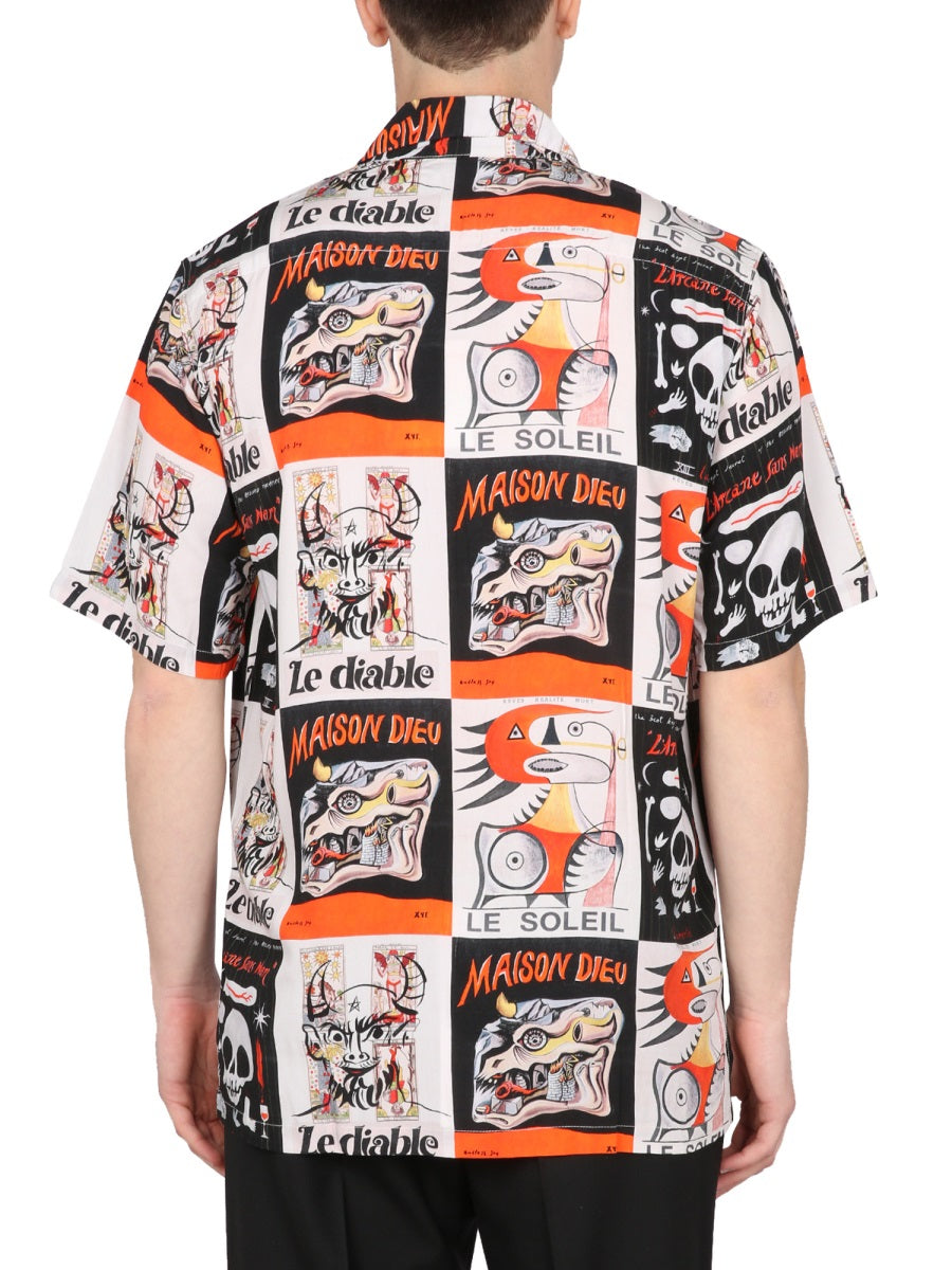 Tarot Shirt With Bowling Neck Multicolour Viscose
