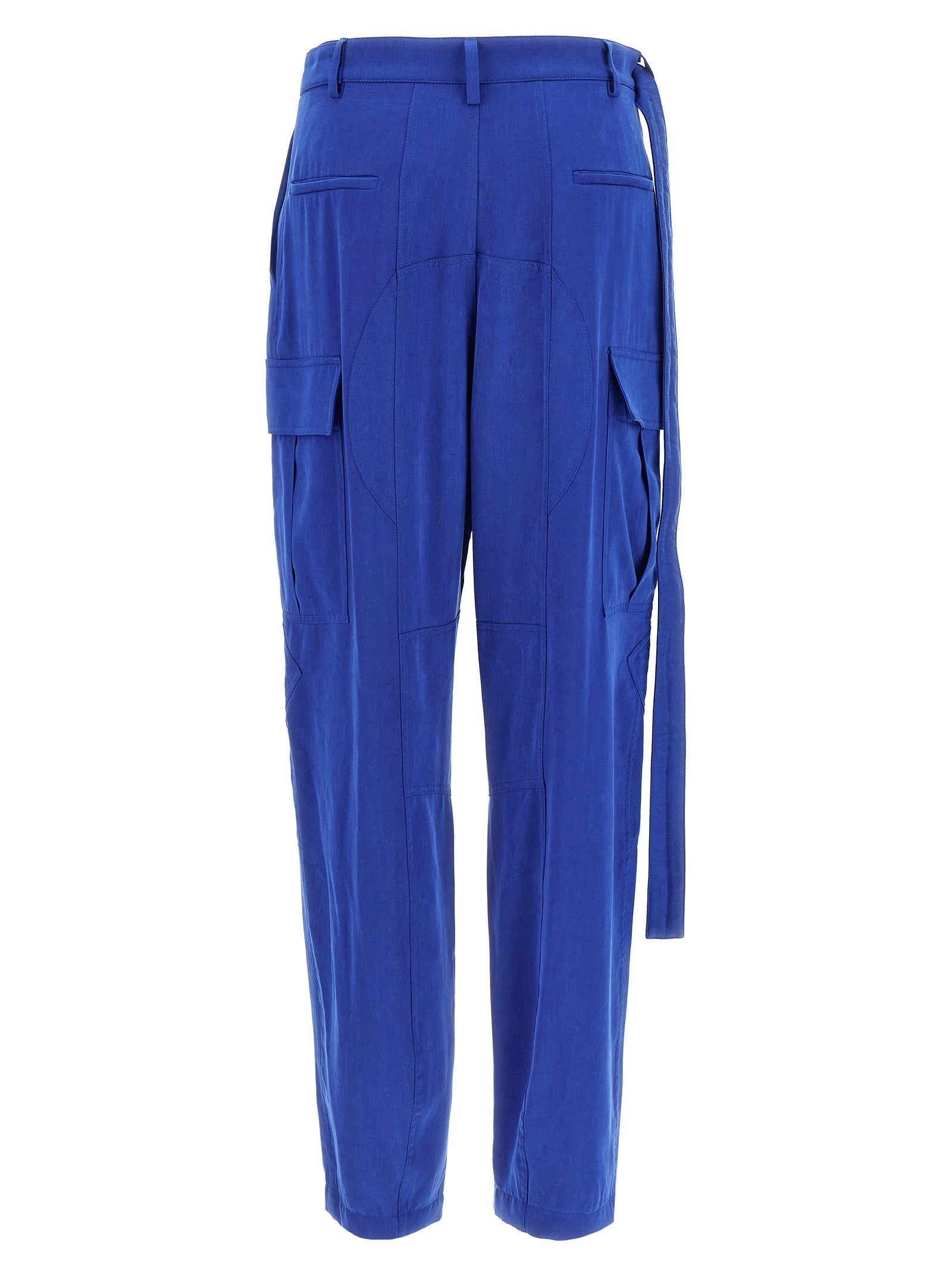 Cargo pants Blue Lyocell