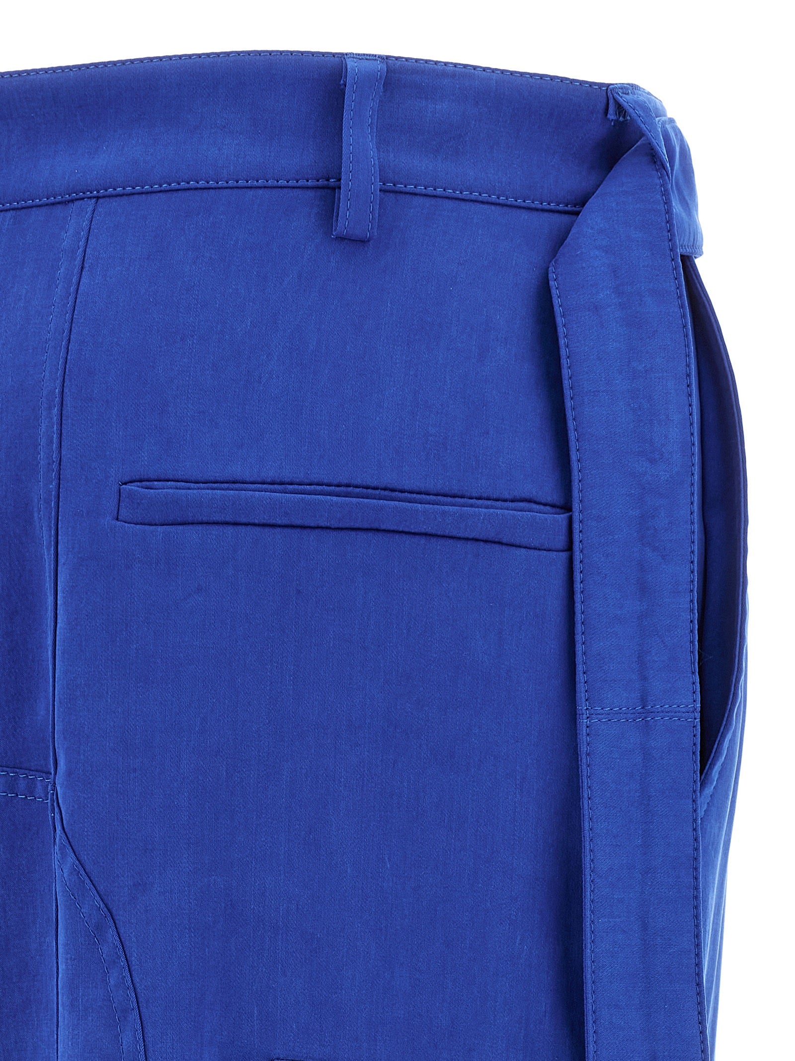 Cargo pants Blue Lyocell