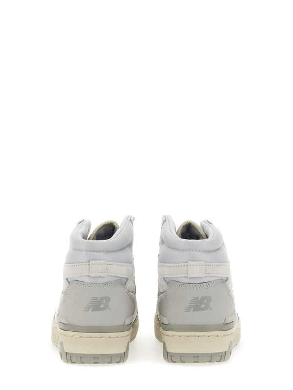Sneaker 650 Grey Leather Upper Trainers