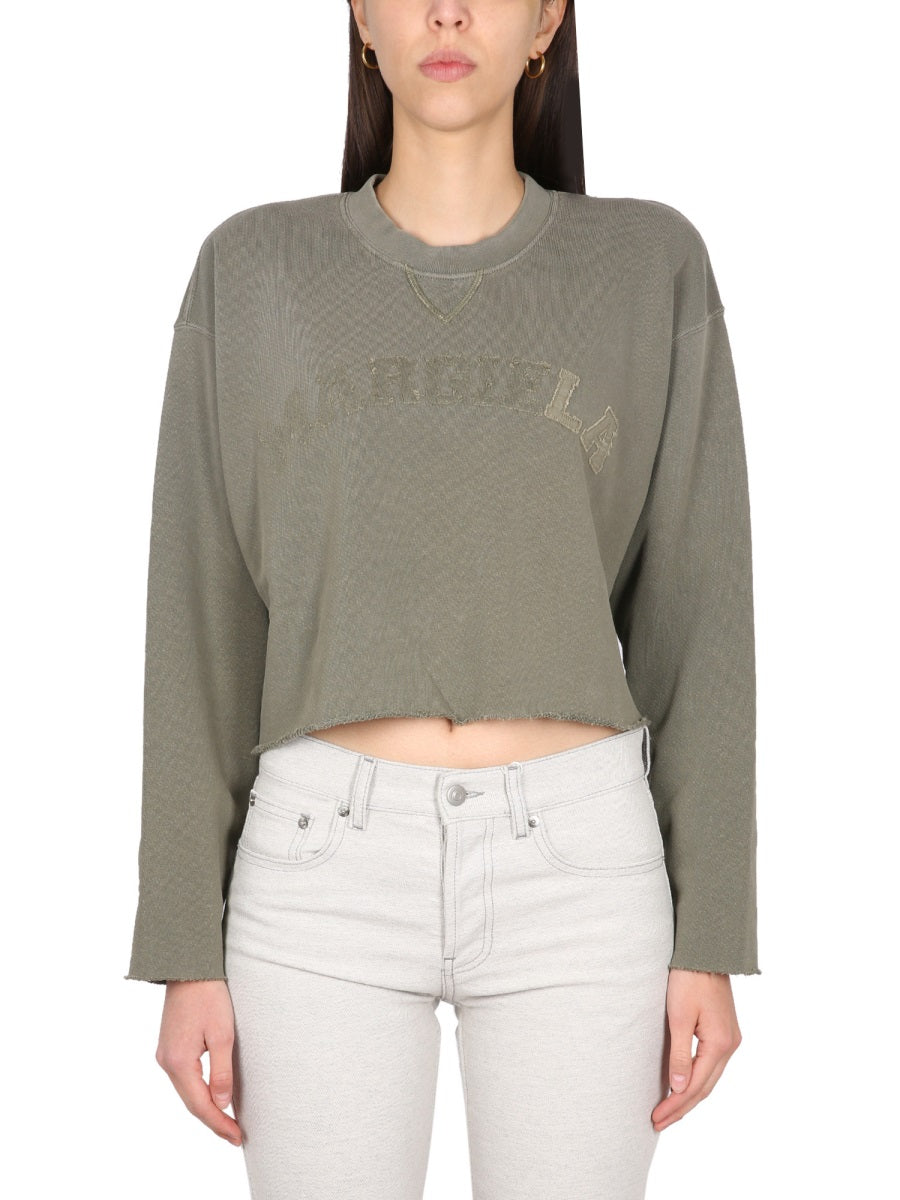 Vintage Sweatshirt Military Green Cotton Sweatshirts