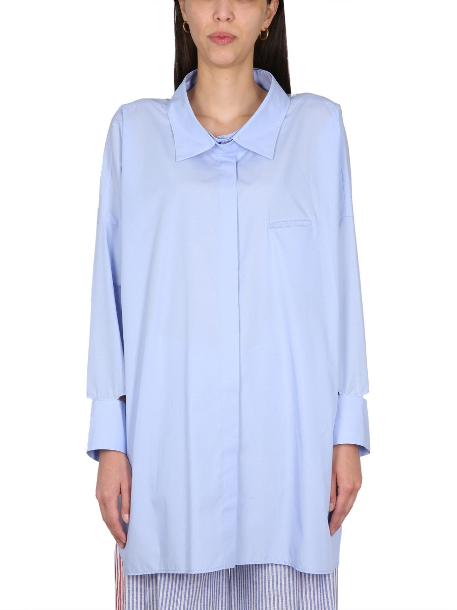 Antoine Shirt Azure Cotton