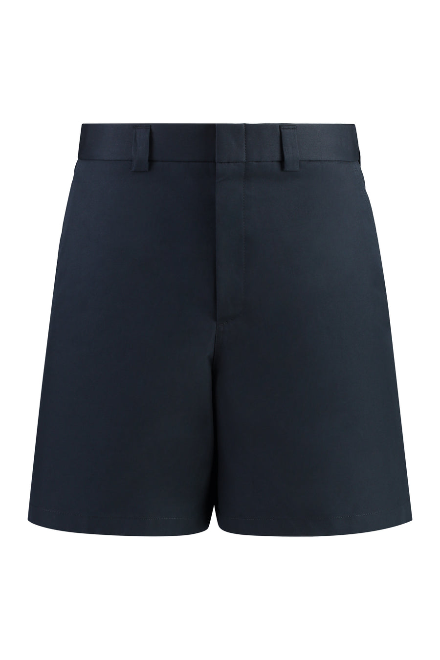 Cotton Bermuda Shorts Blue Wool