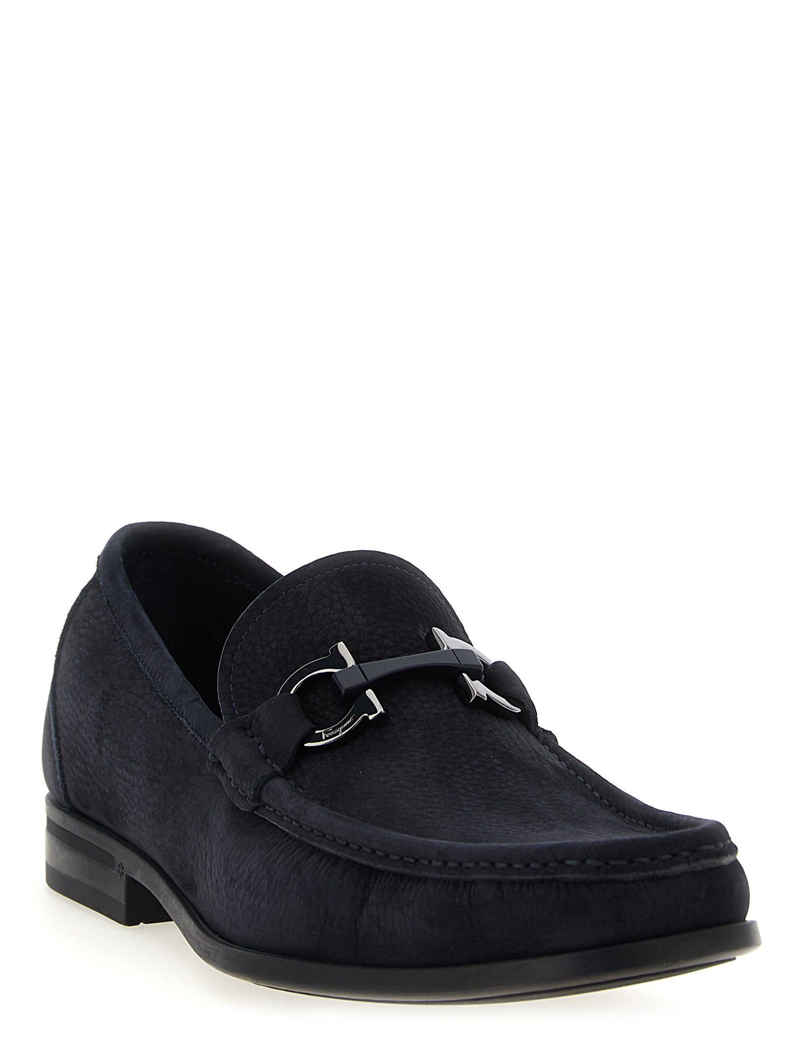 Grandioso Loafers Blue Calfskin Leather (bos Taurus)