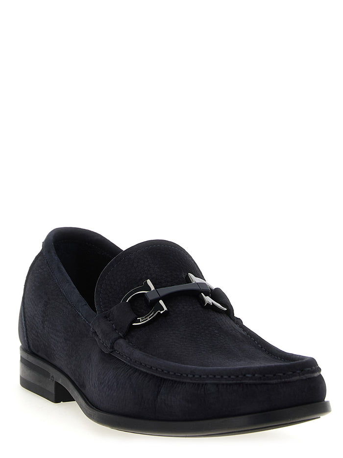 Grandioso Loafers Blue Calfskin Leather (bos Taurus)