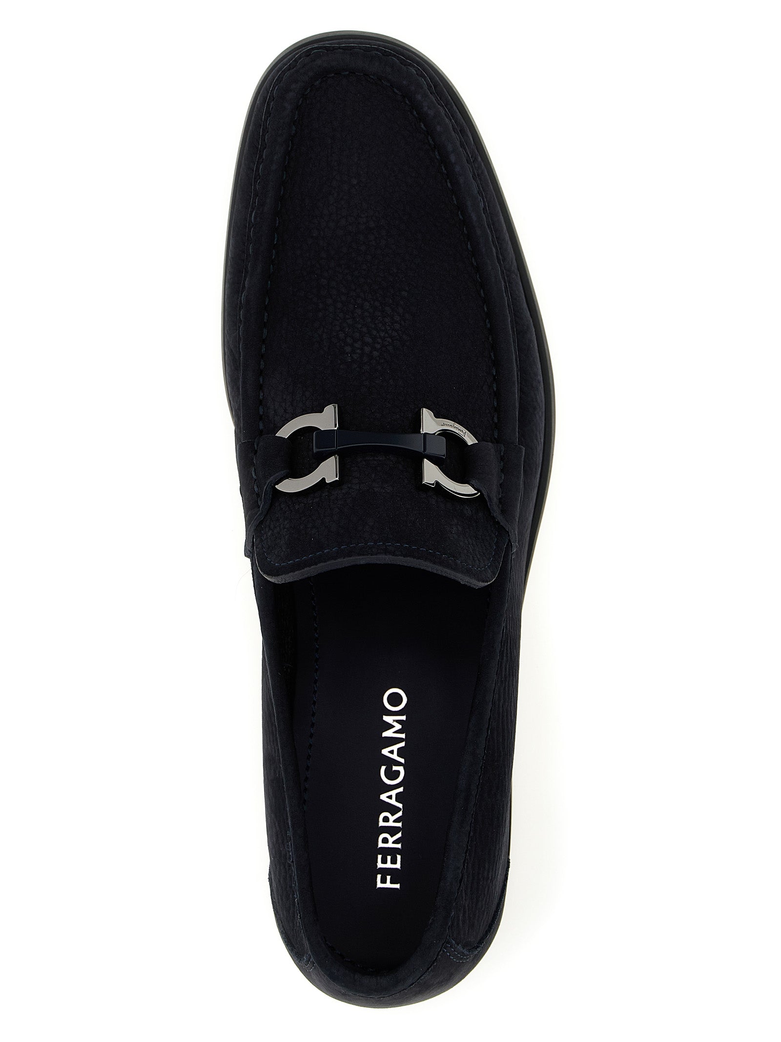 Grandioso Loafers Blue Calfskin Leather (bos Taurus)