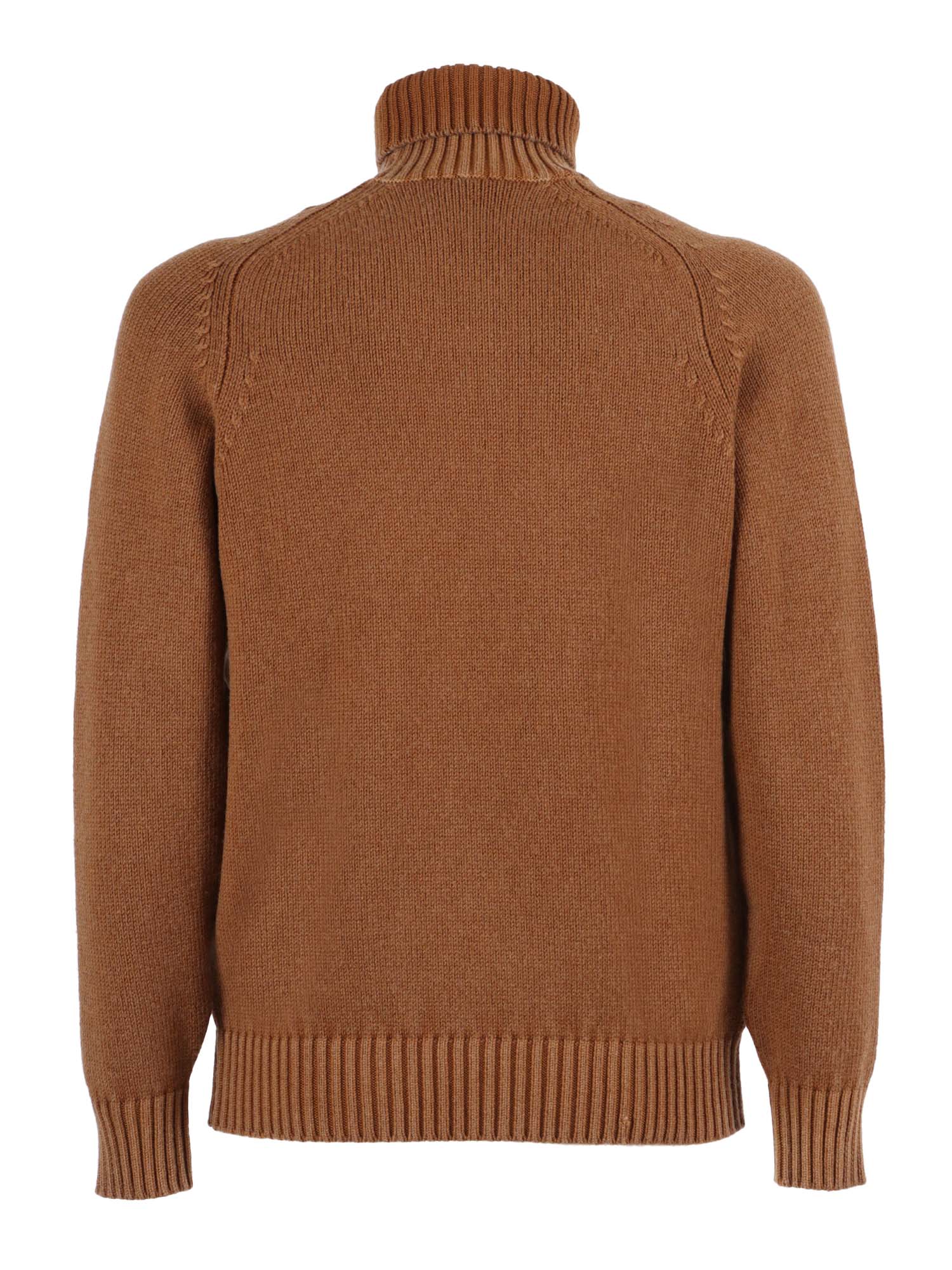Hammer T.g.dyed M. Brown Wool Turtleneck